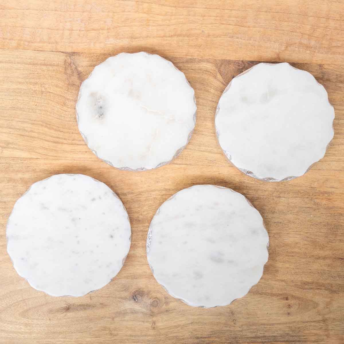Ferrara Round Marble Coasters - Thumbnail 2