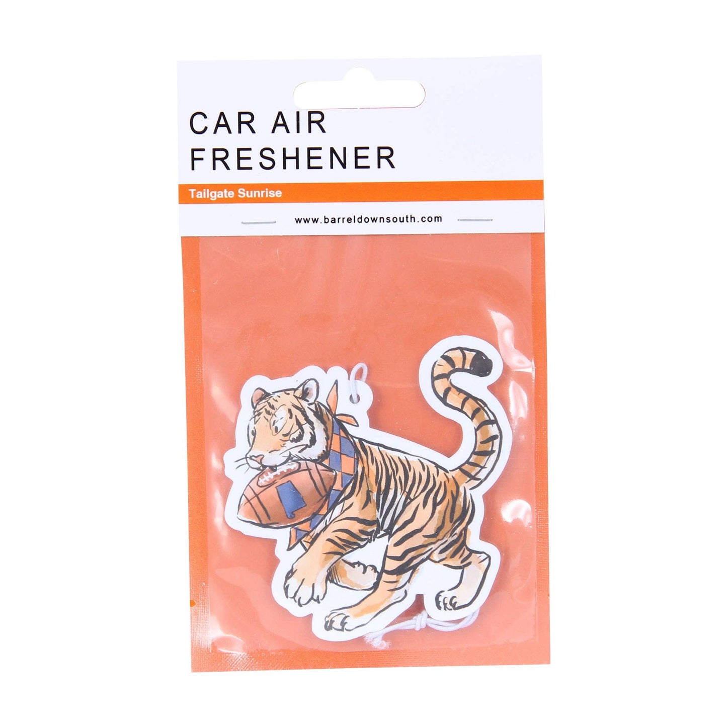 Orange and Navy Tiger Air Freshener - Tailgate Sunrise Fragrance