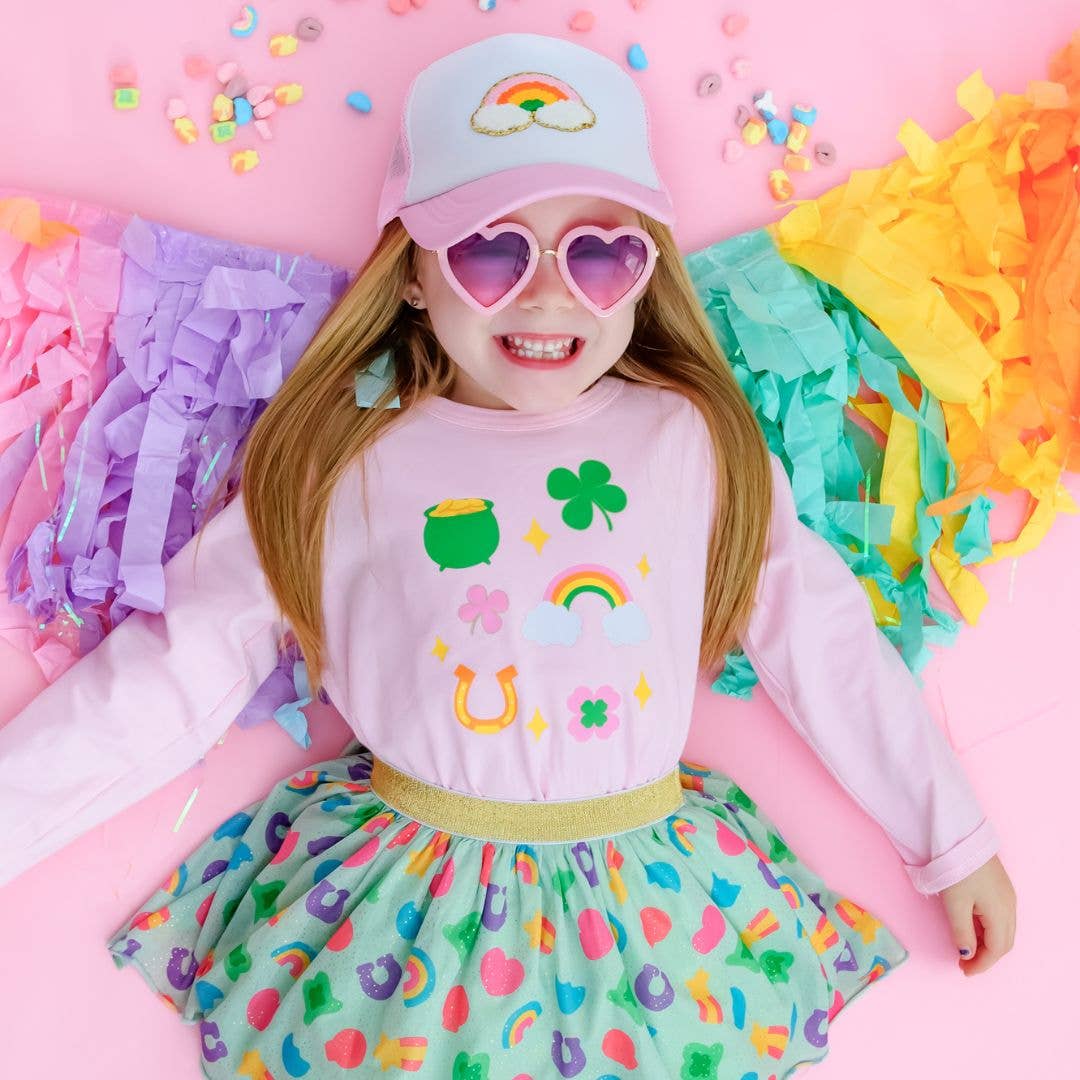 Rainbow Patch Hat - Kids Trucker Hat - St. Patrick's Day