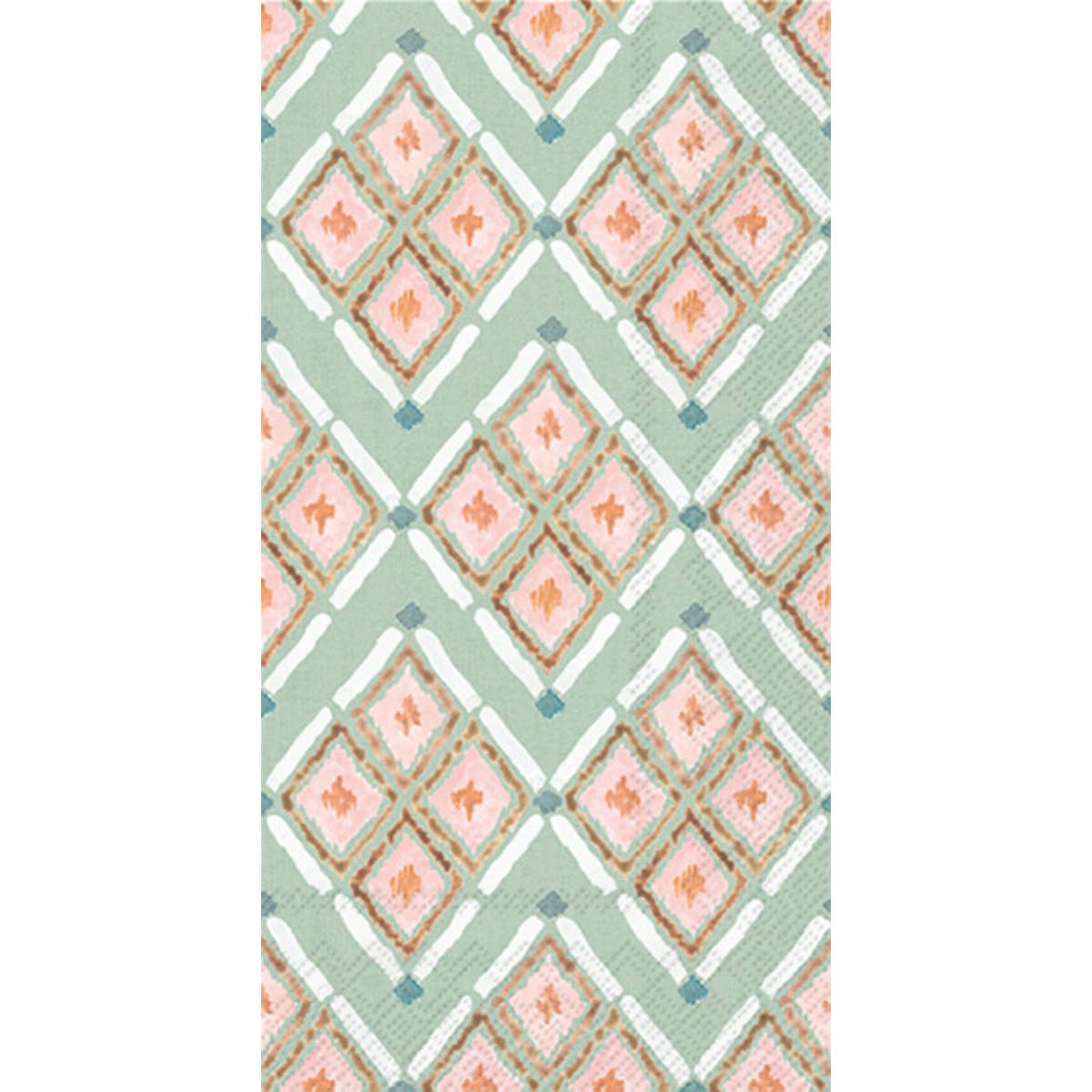 Paper Guest Towels Pack/20 Watercolor Coast Diamonds-Coastal