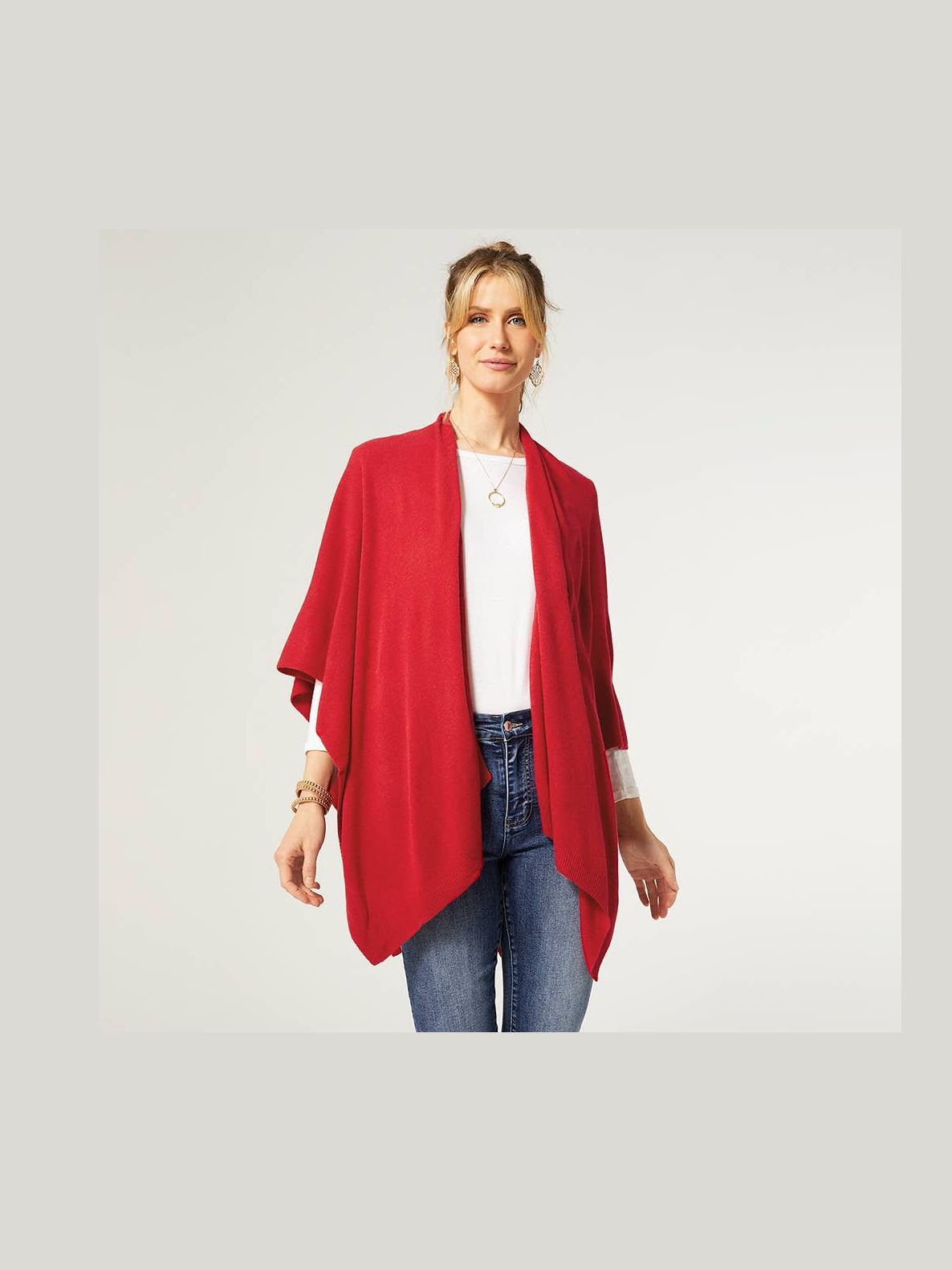 Kiara Lightweight Cardigan - Red