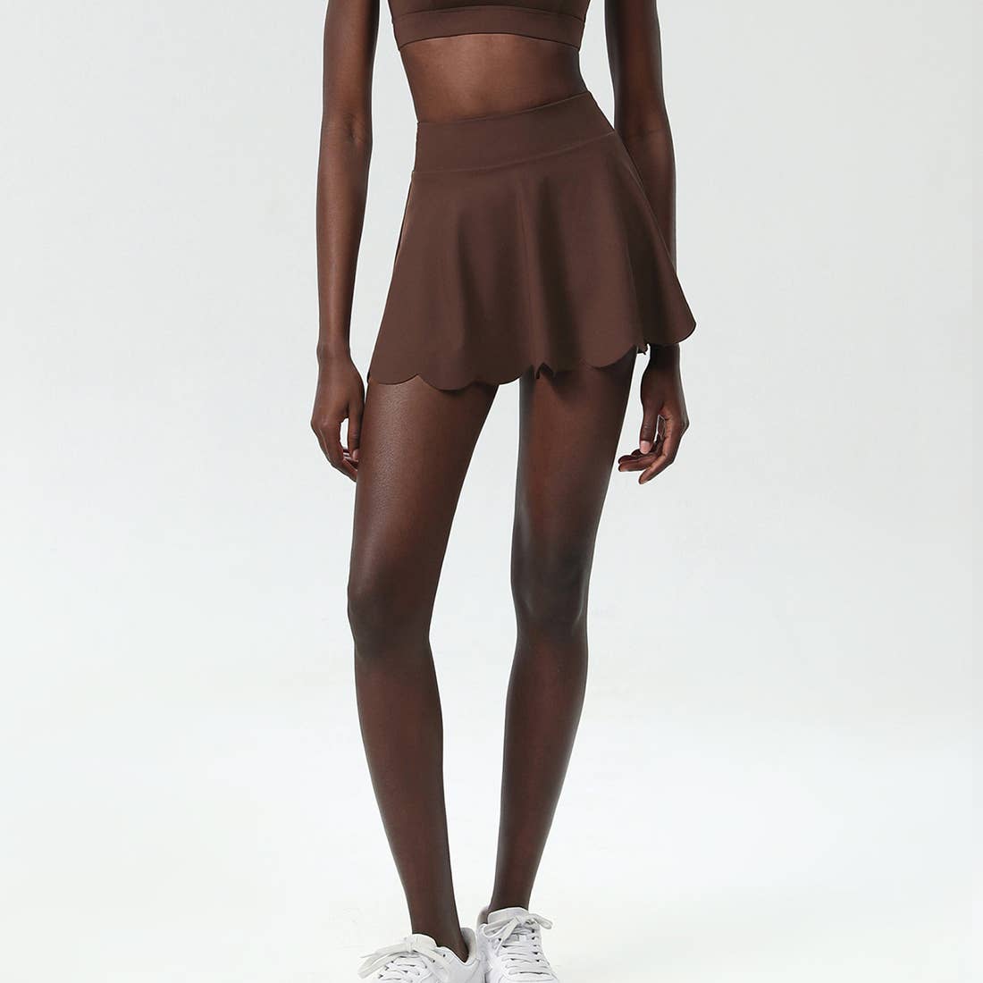 Wavy A-Line Tennis Skirt