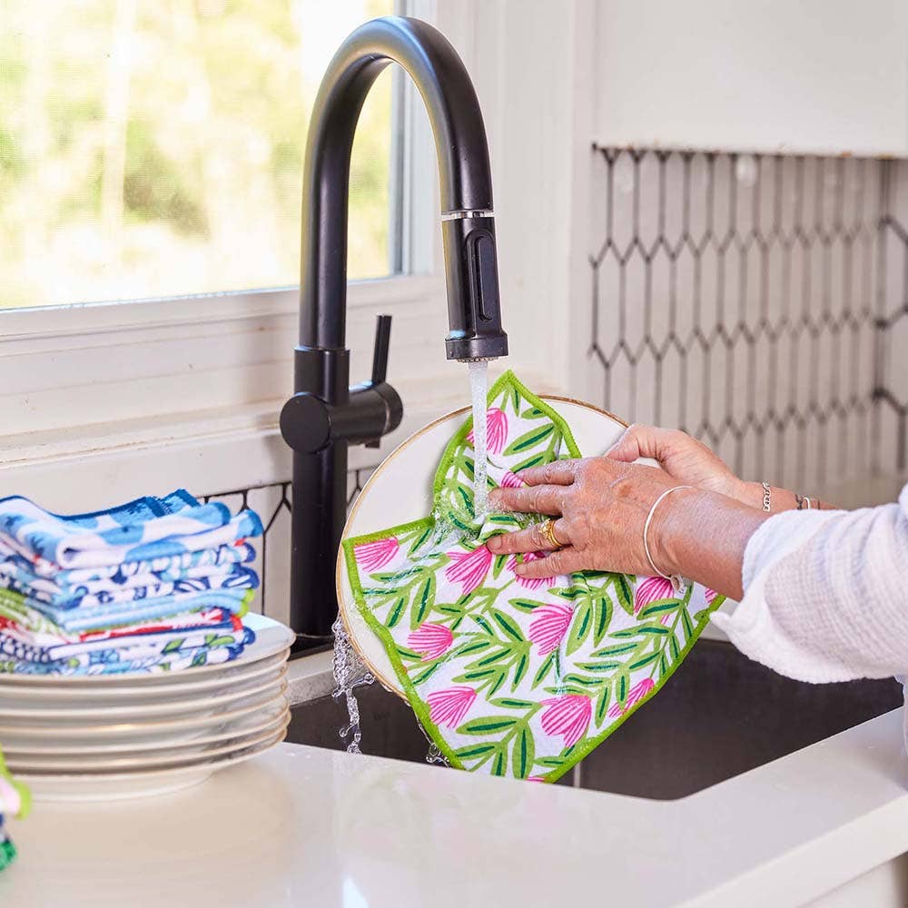 Pink Papaver Eco Dish Cloth (Set of 3)