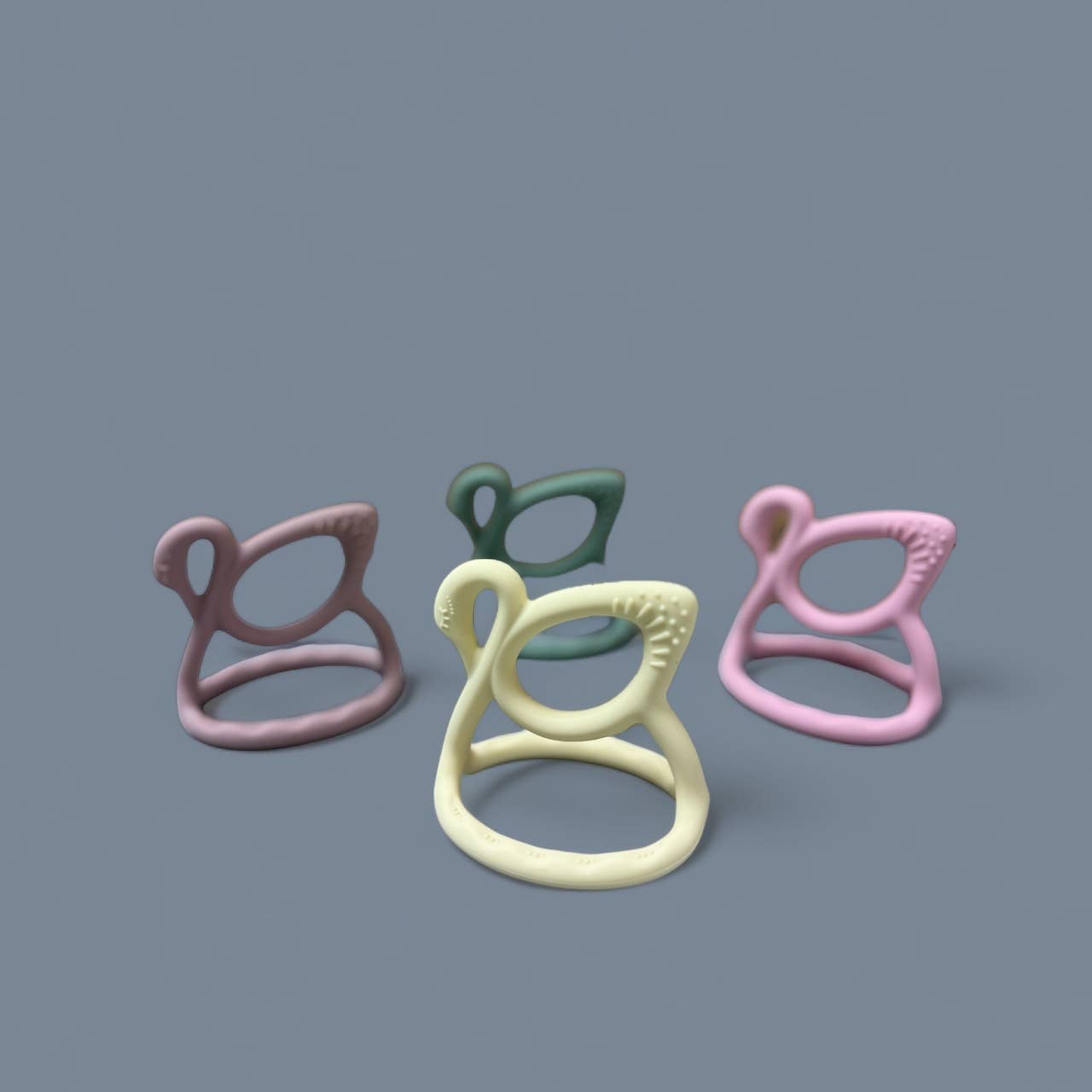 3D Silicone Swan Teether