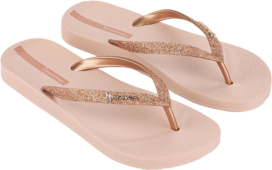 Ipanema Pink Glitter Flip Flops