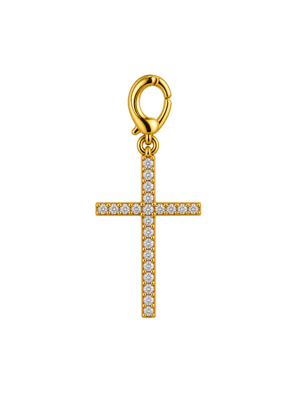 Diamond Cross Charm