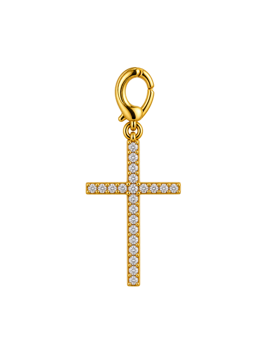 Diamond Cross Charm