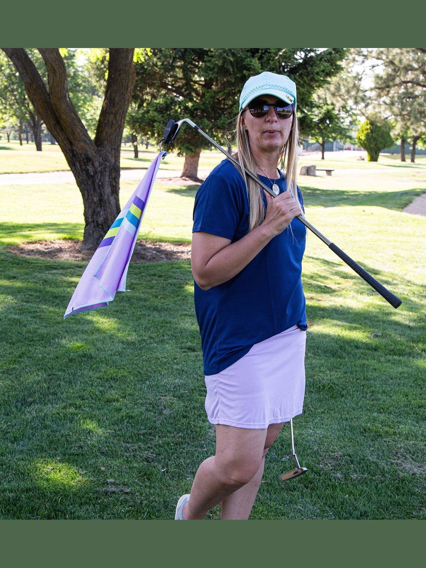 Lilac Dreams Magnetic Golf Towel