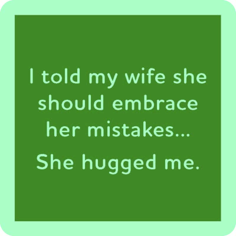 COASTER She Hugged Me | Funny Party Gift | Home Bar Decor
