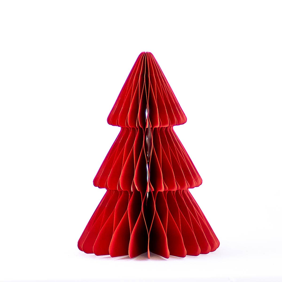 Accordion Paper Tree   Dark Red   10"