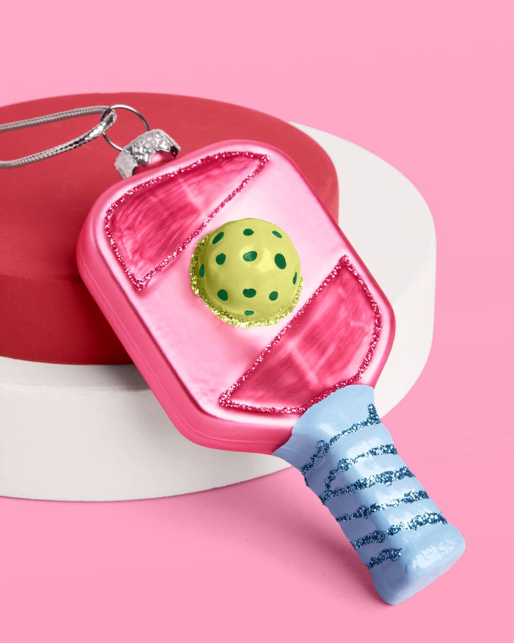 Pickleball Christmas Ornament - glass ornament
