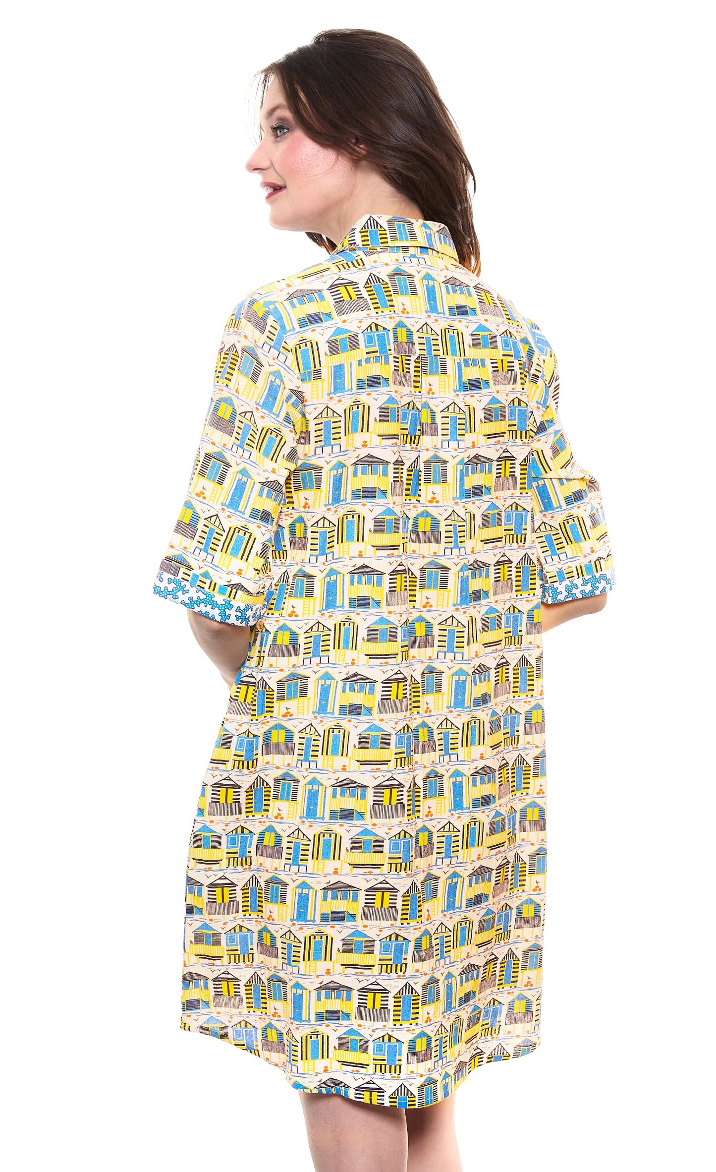 Monterey Dress - Linen Cabana