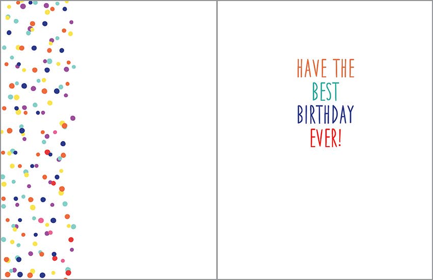 Birthday Greeting Card - Birthday Dots