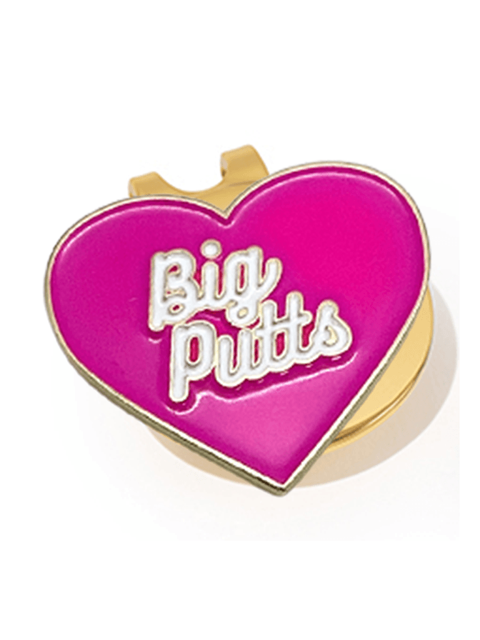 I Love Big Putts Women's Golf Ball Marker with Hat Clip