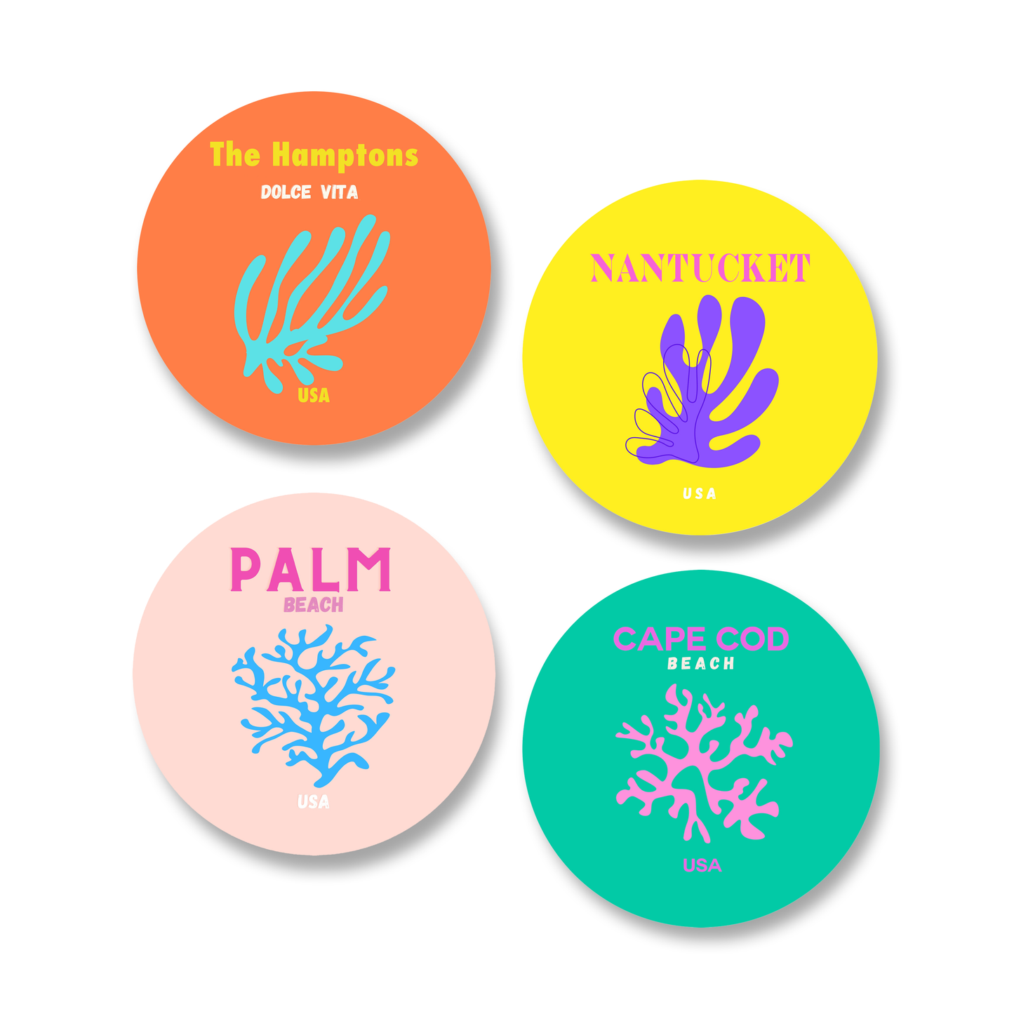 Ceramic Coasters (Set of 4) - Dolce Beach