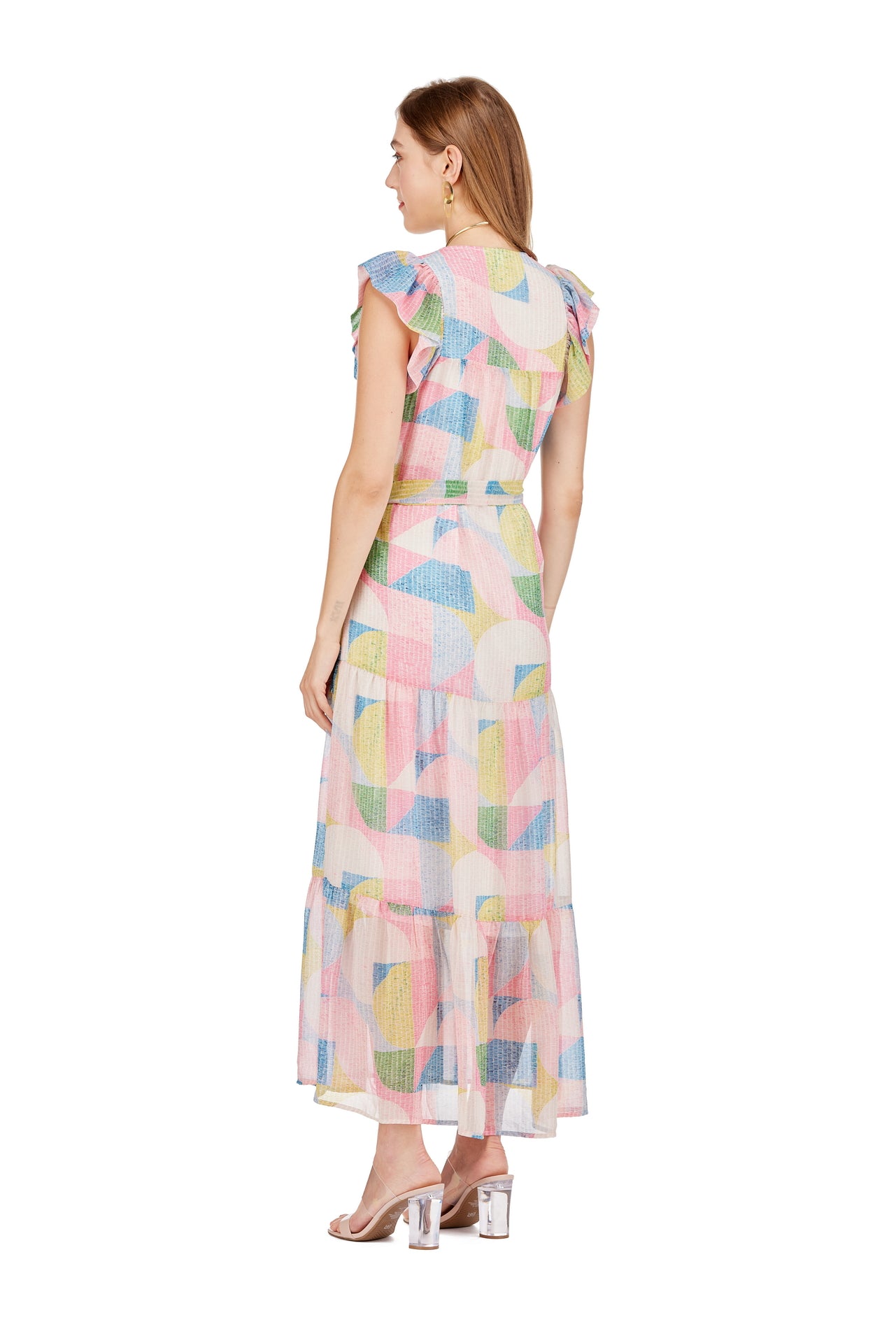 Pastel Tiered Maxi Dress