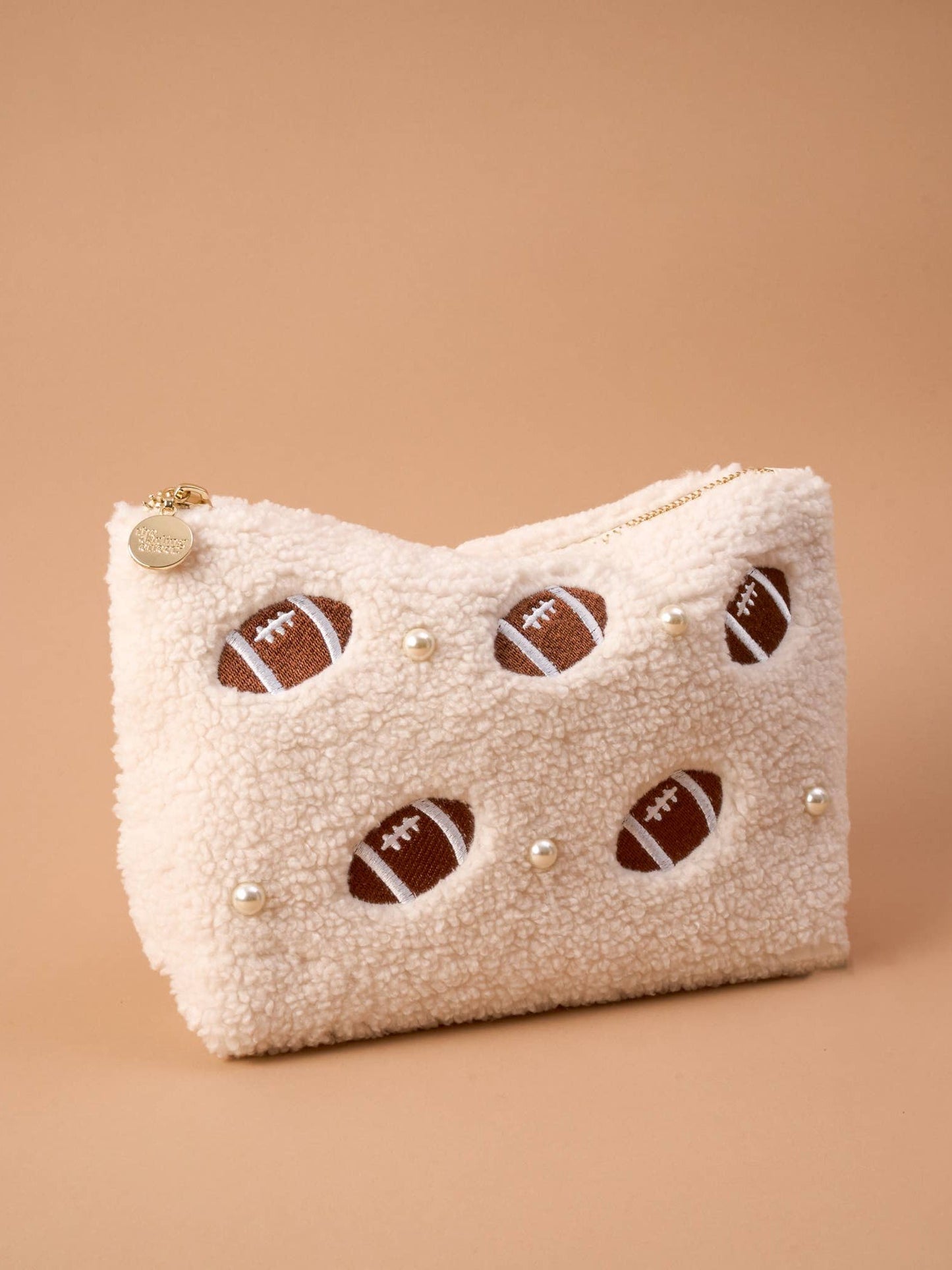 Teddy Pouch-Football & Pearls