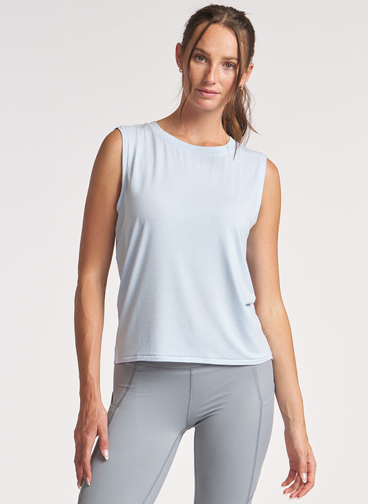 Contrast Stitch Muscle Tank