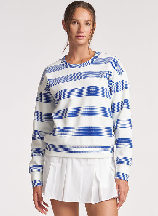 Stripe Crewneck Pullover