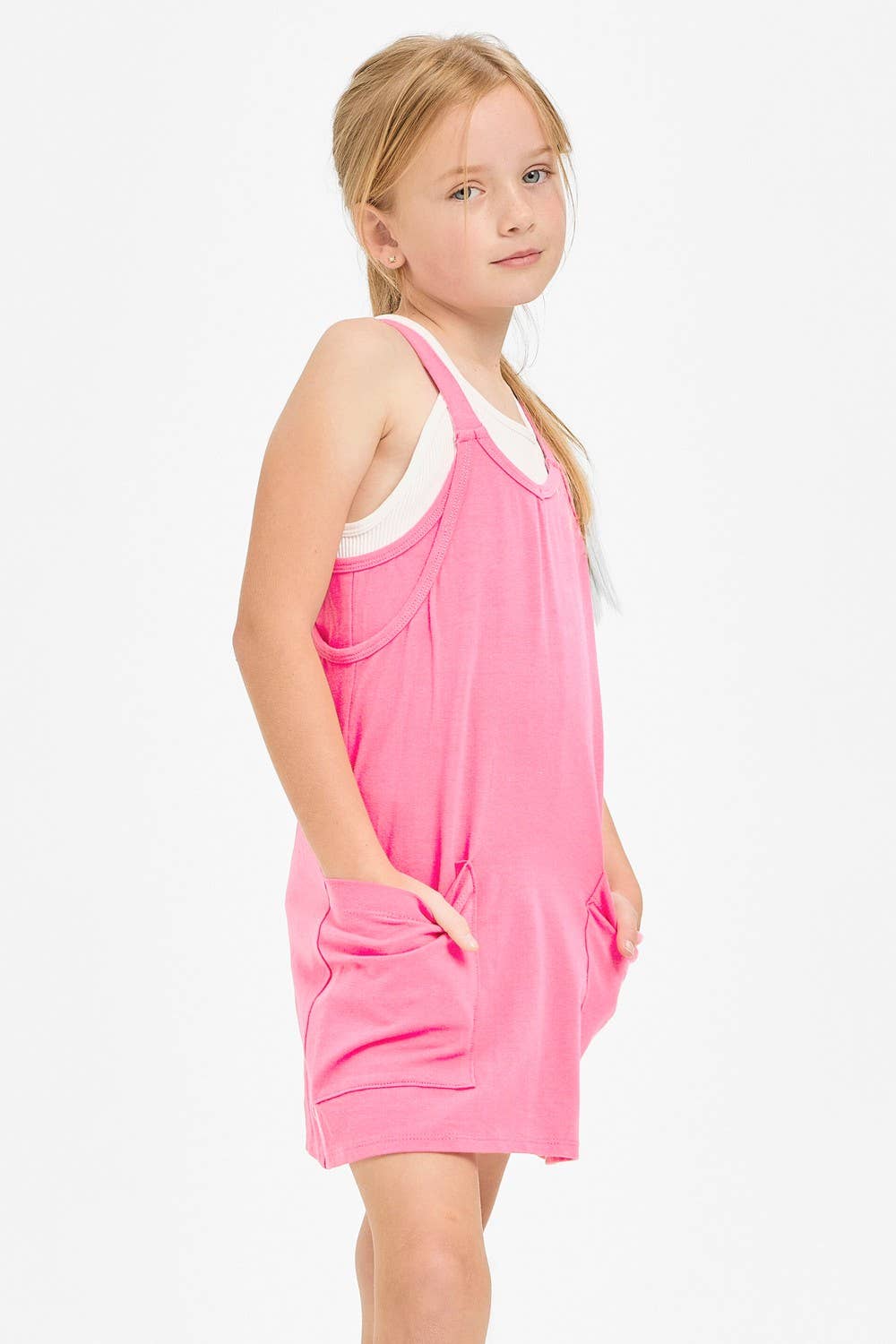 Relaxed Tank Dress with Built-In Romper Lining