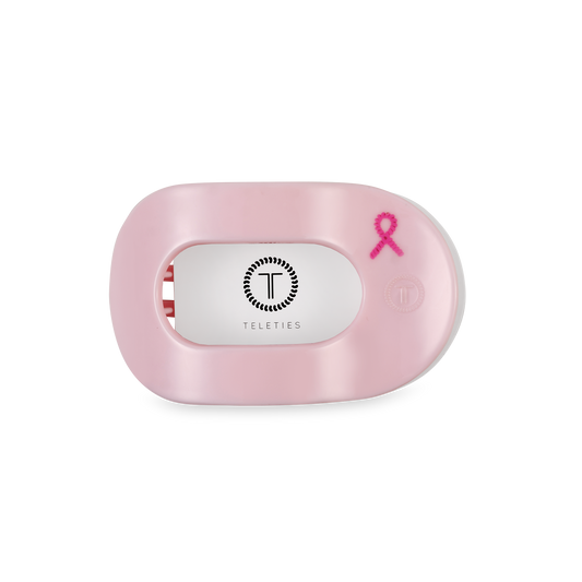 Flat Round Hair Clip | Small | Pink Ribbon Power