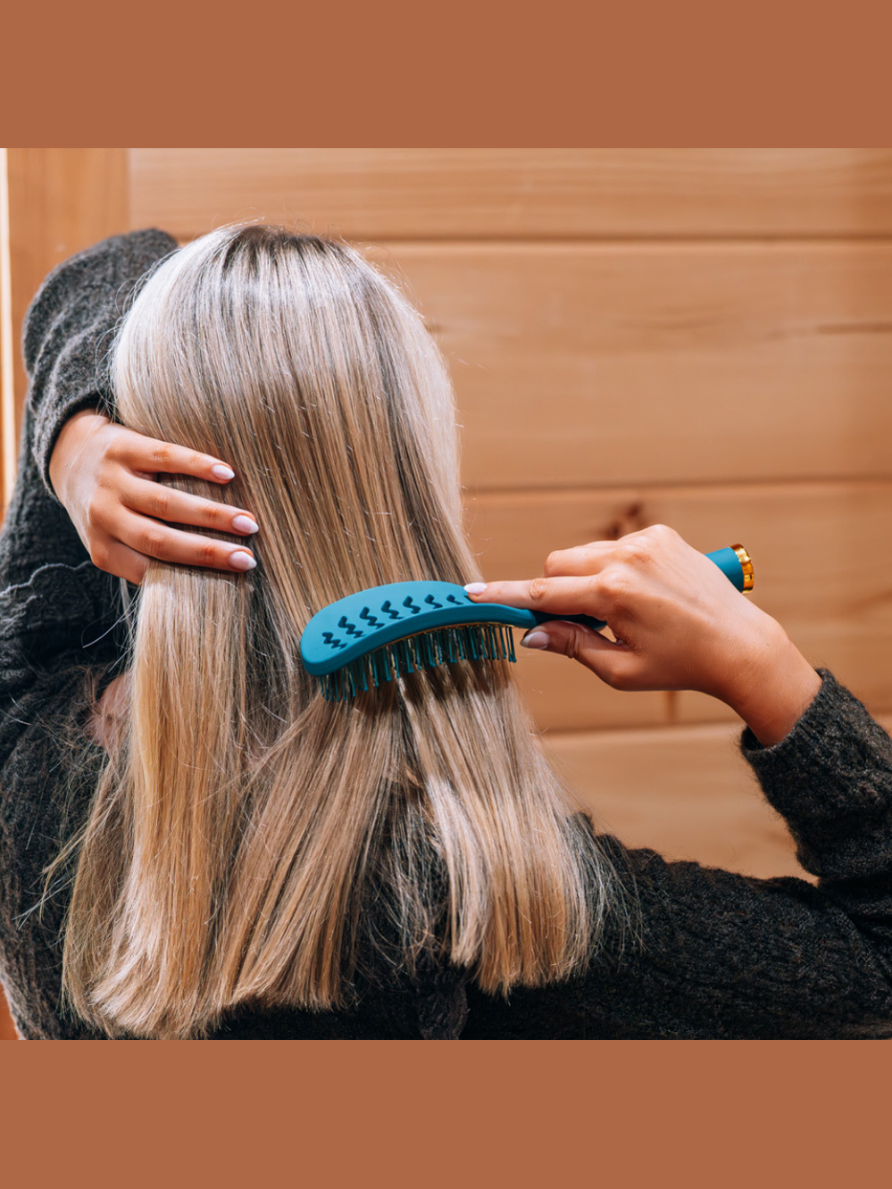 Vented Hair Brush - Teal With It