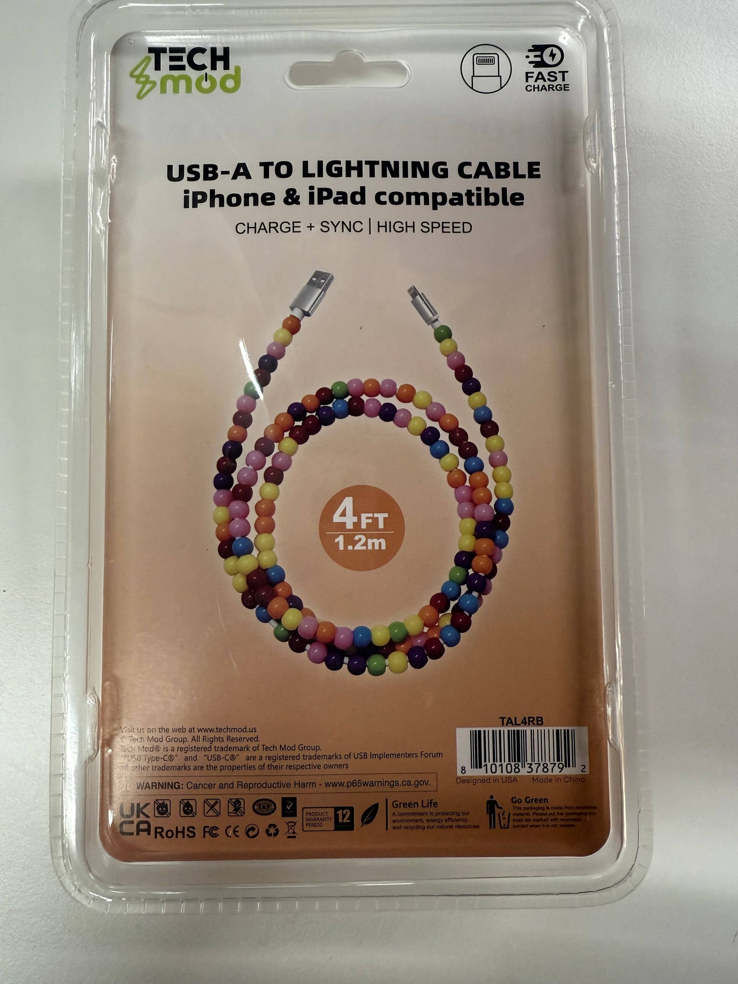 Tech Mod Beads iPhone Cables – Style Meets Function | 4 Ft