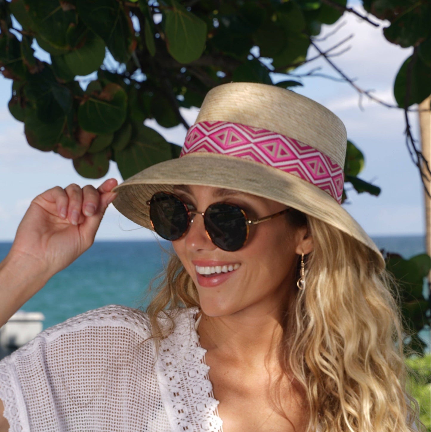 Alexa Palm Bucket Hat