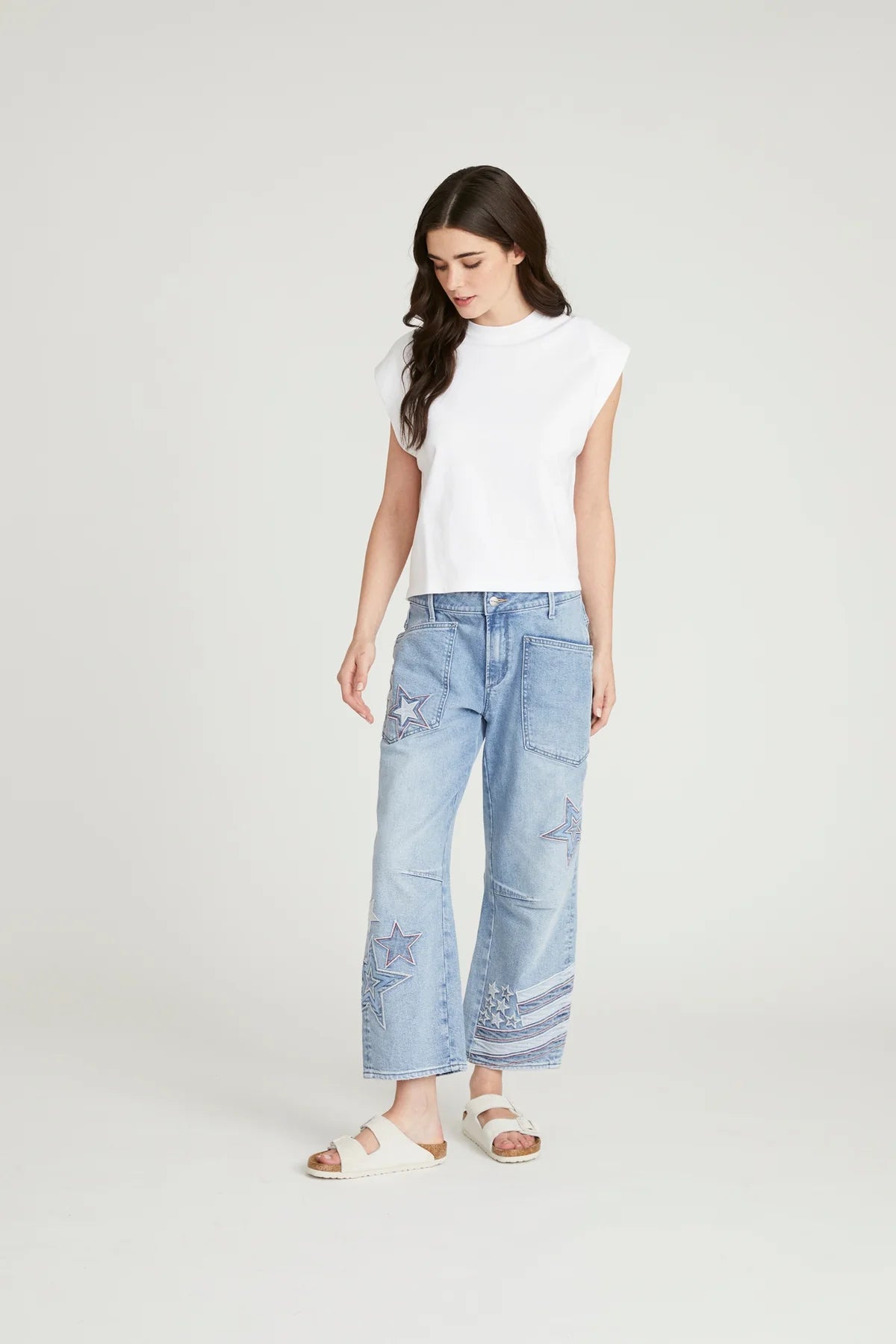 Barbara Patriotic Patchwork Jean