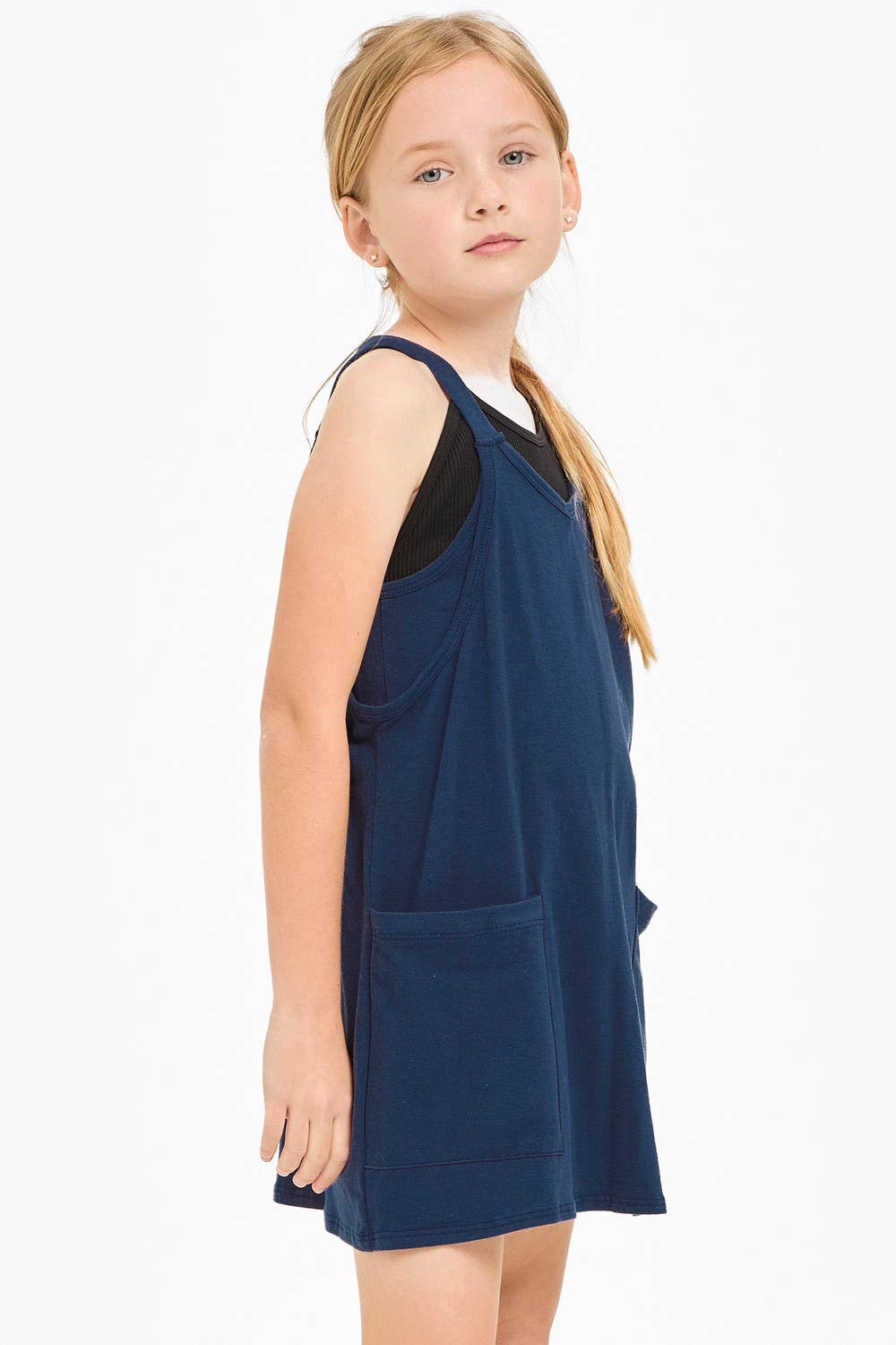 Relaxed Tank Dress with Built-In Romper Lining
