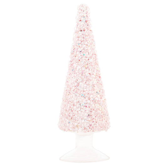 Pink Glitter Glass Trees