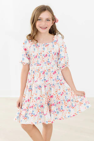 Meadow Magic Smocked Ruffle Dress