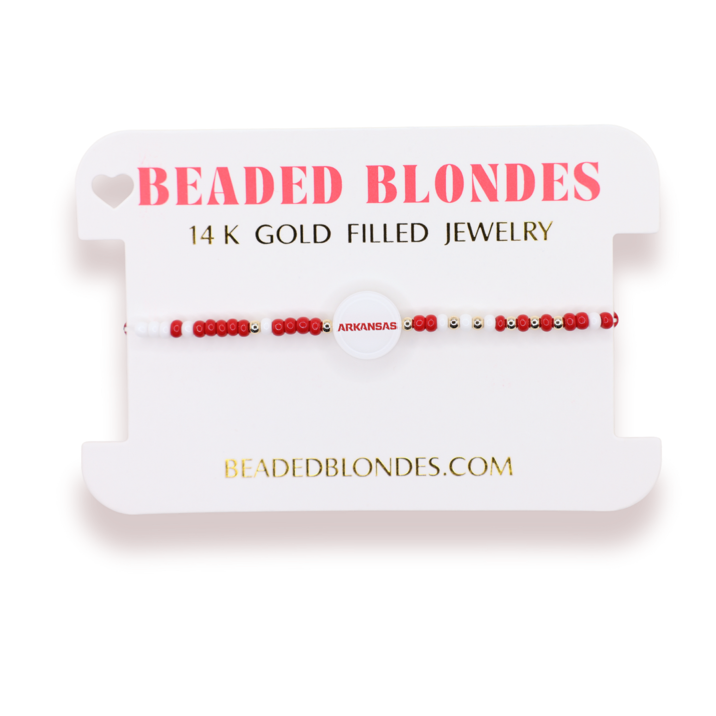 Arkansas Logo Flip Bracelet on Color