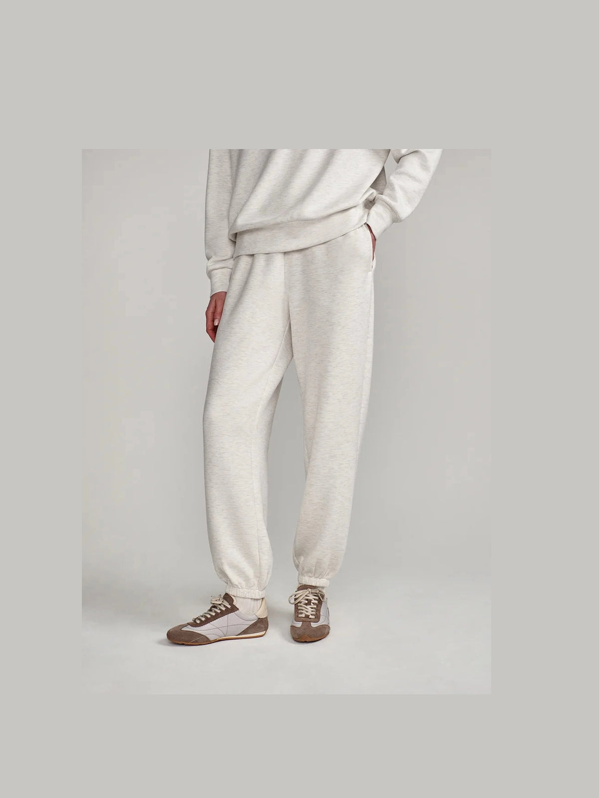 The Classic Cuff Pant 28.5 - Ivory Marl