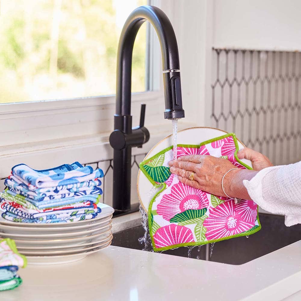 Pink Papaver Eco Dish Cloth (Set of 3)