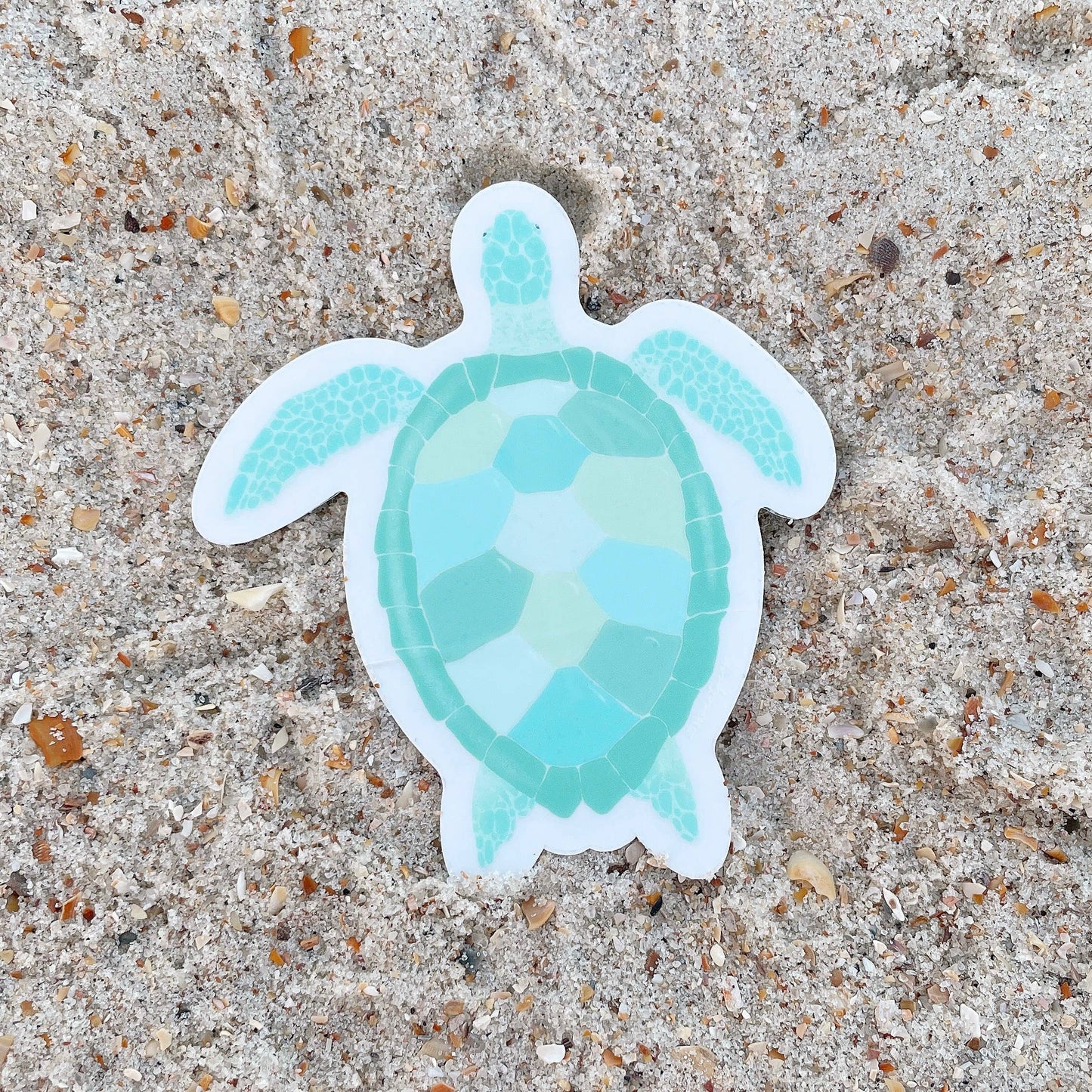Turquoise Sea Turtle Sticker