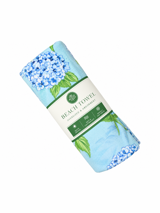 Hydrangea Trellis Giant Beach Towel 40x70