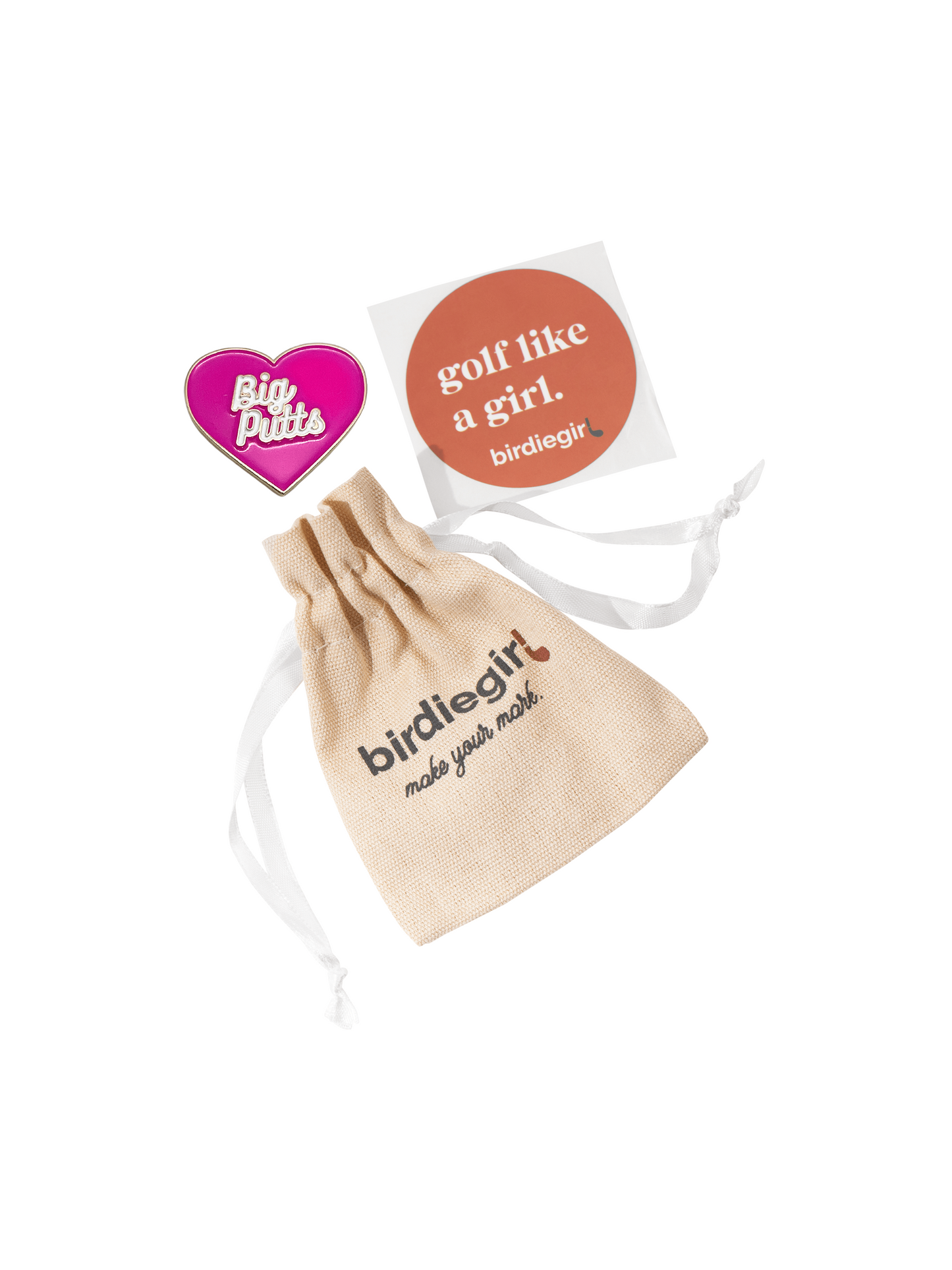 I Love Big Putts Women's Golf Ball Marker with Hat Clip