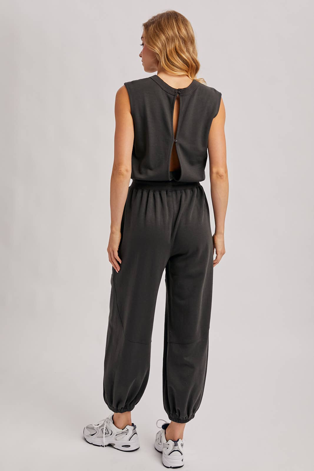 Sleeveless Ecru Jumpsuit