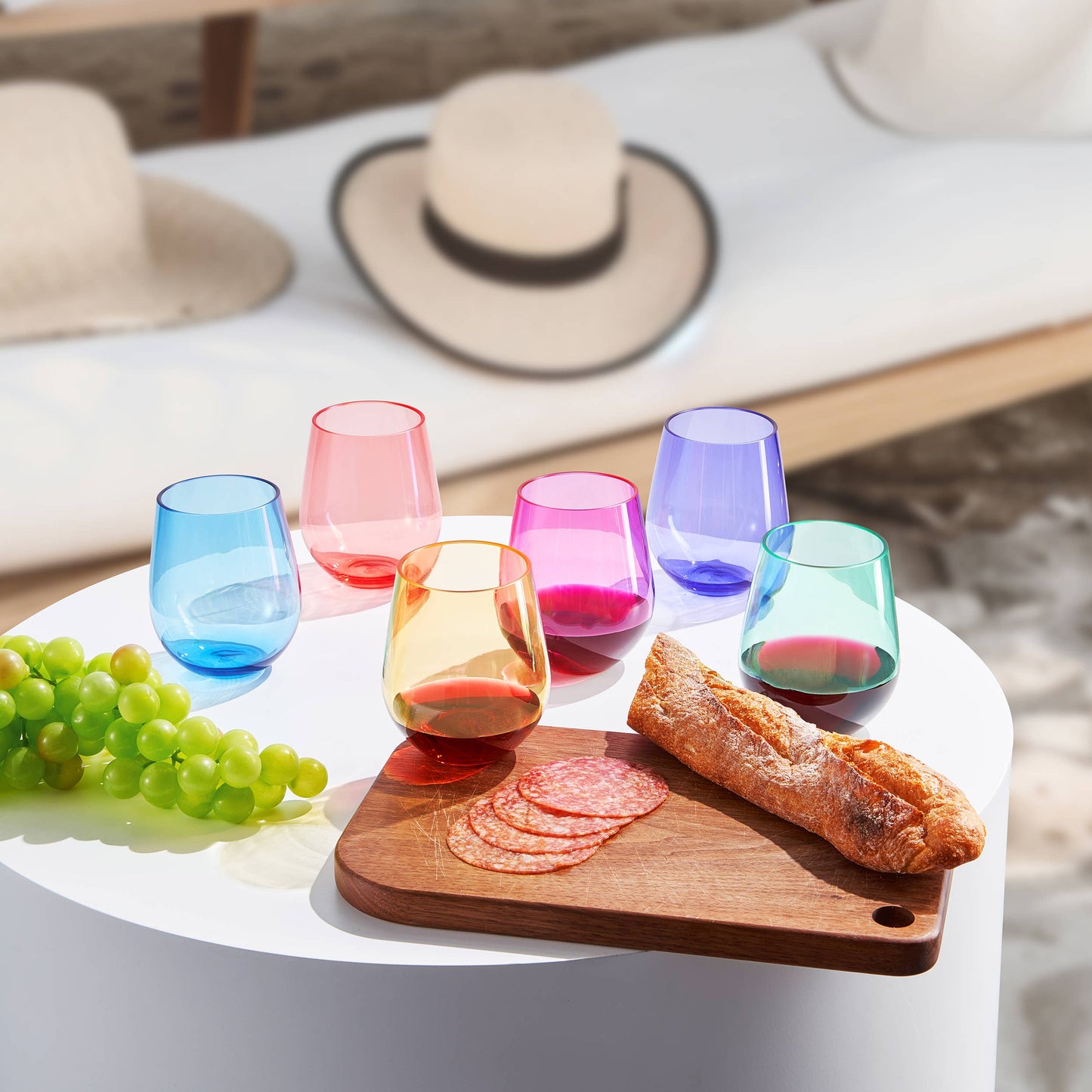 European Style Plastic Acrylic Unbreakable Wine Glass 12-Set