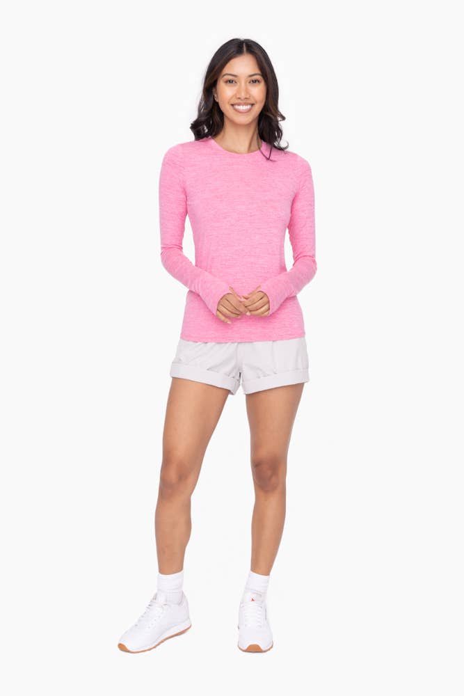 Highwaist Athleisure Shorts with Cuffed Leg