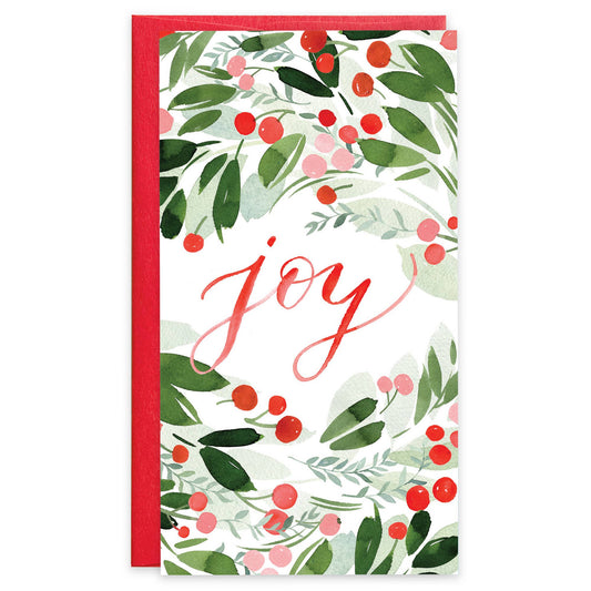 Money Gift Card Holder- Christmas Botanical