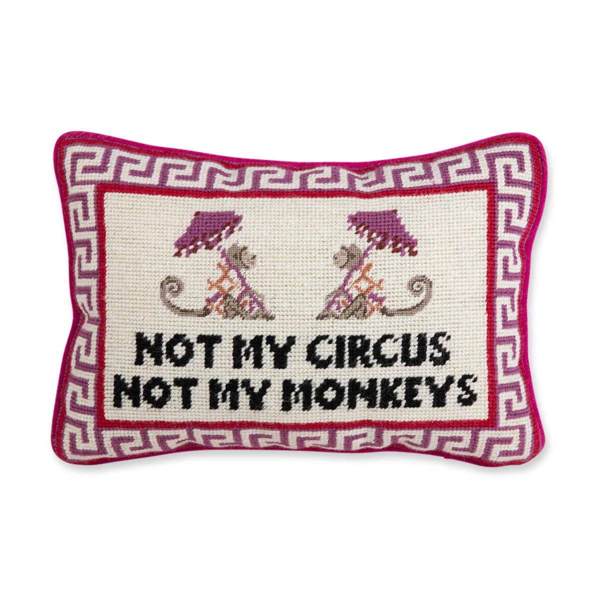 Not My Circus Needlepoint Pillow - Thumbnail 3