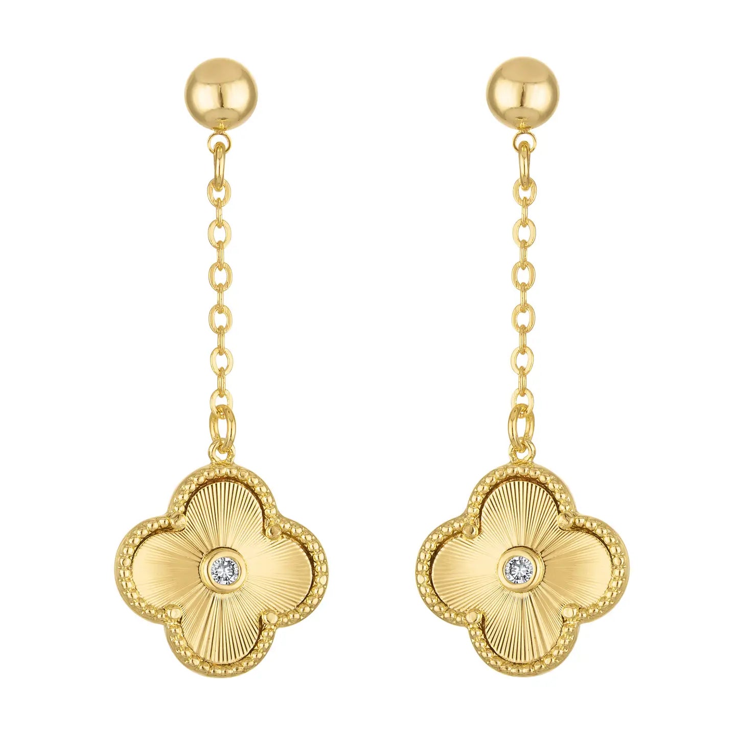 Vivienne Quatrefoil Drop Earrings