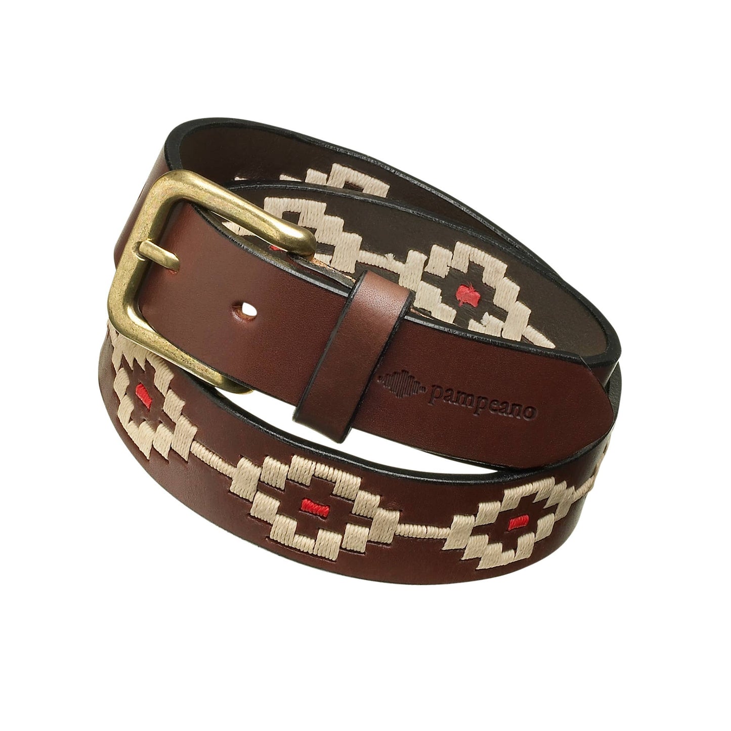 Pampeano hand-stitched leather polo belt - Principe