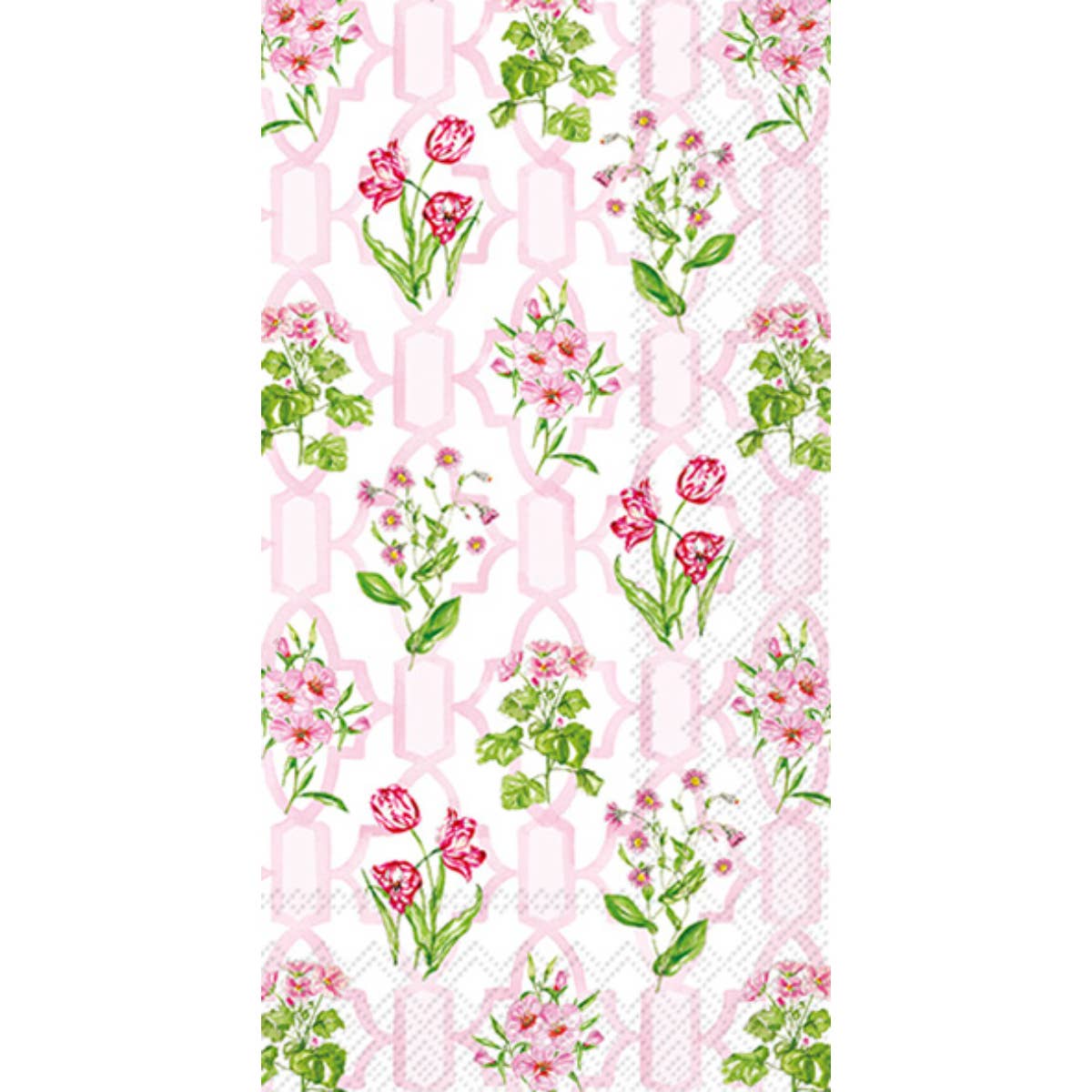 Paper Guest Towels Pack/20 Pink Trellis
