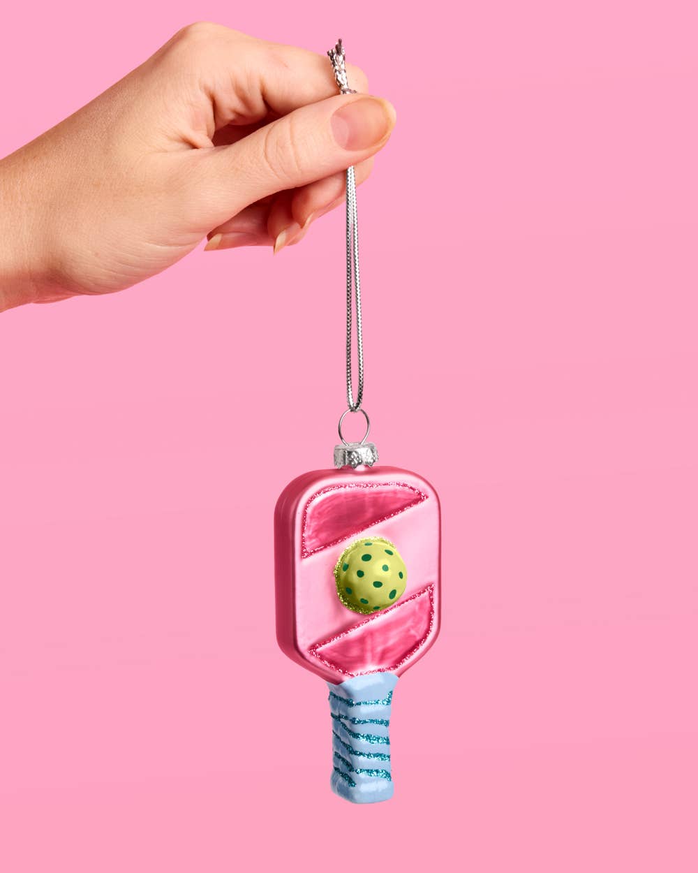 Pickleball Christmas Ornament - glass ornament