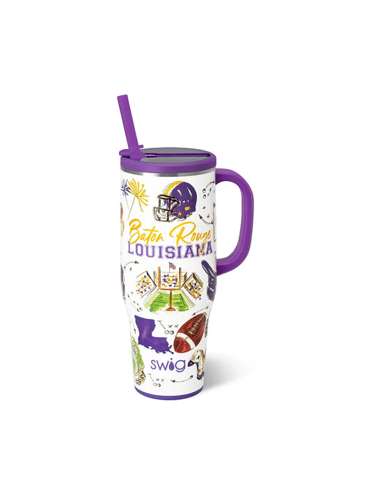 Tailgates in Baton Rouge Mega Mug 40oz