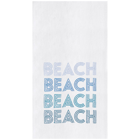 Coastal Retro Beach Kitchen Towel