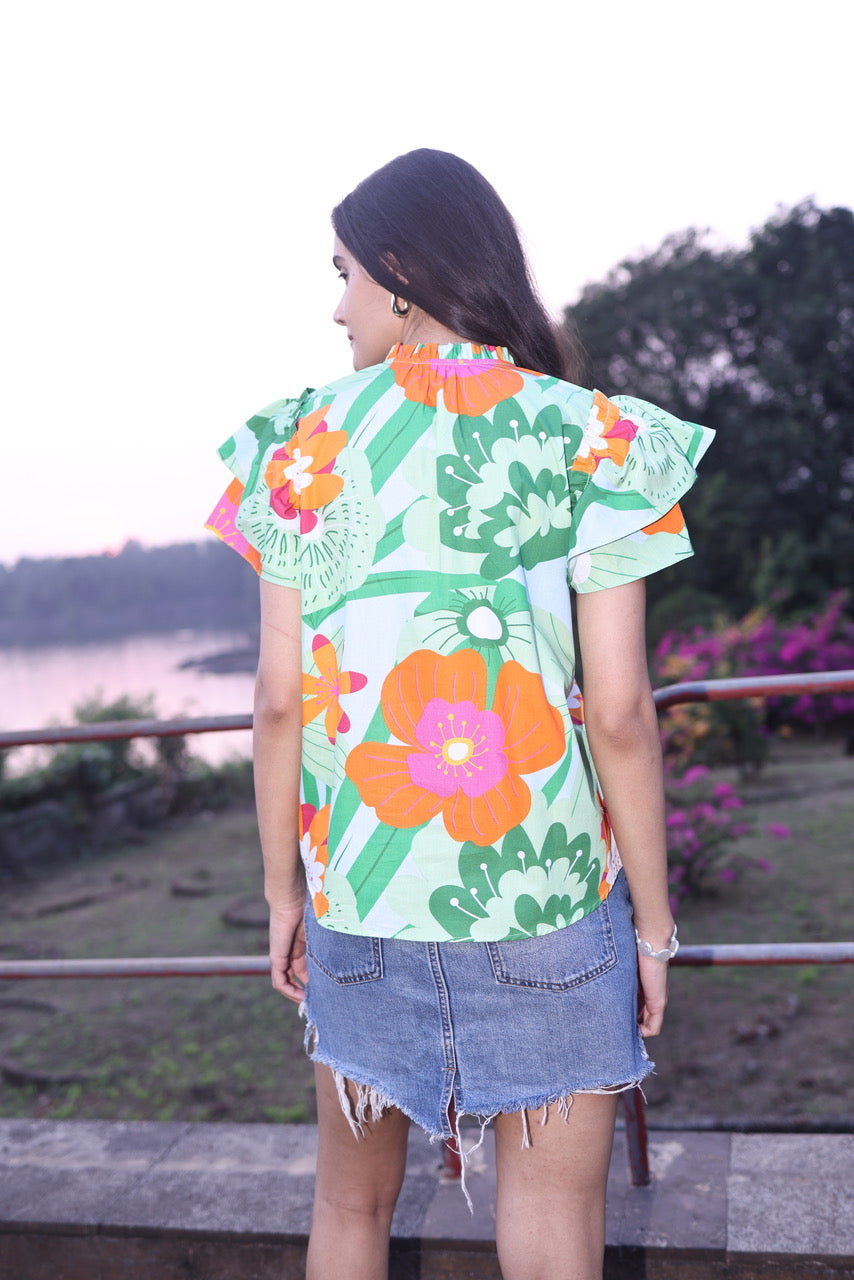 Floral Pops Wren Blouse